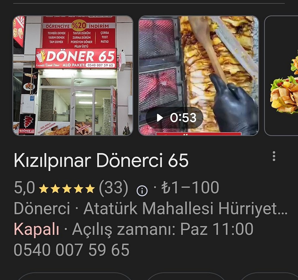 Kızılpınar Dönerci Döner 65